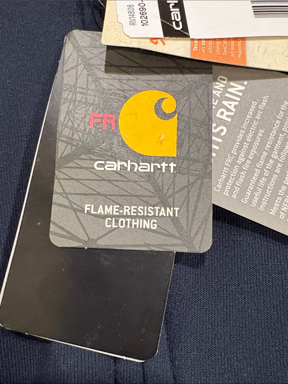 NWT Women’s Carhartt Rain Defender Hoodie with Flame Resistance - Picture 9 of 13